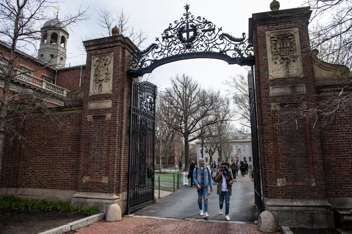 Gates on the campus of Harvard