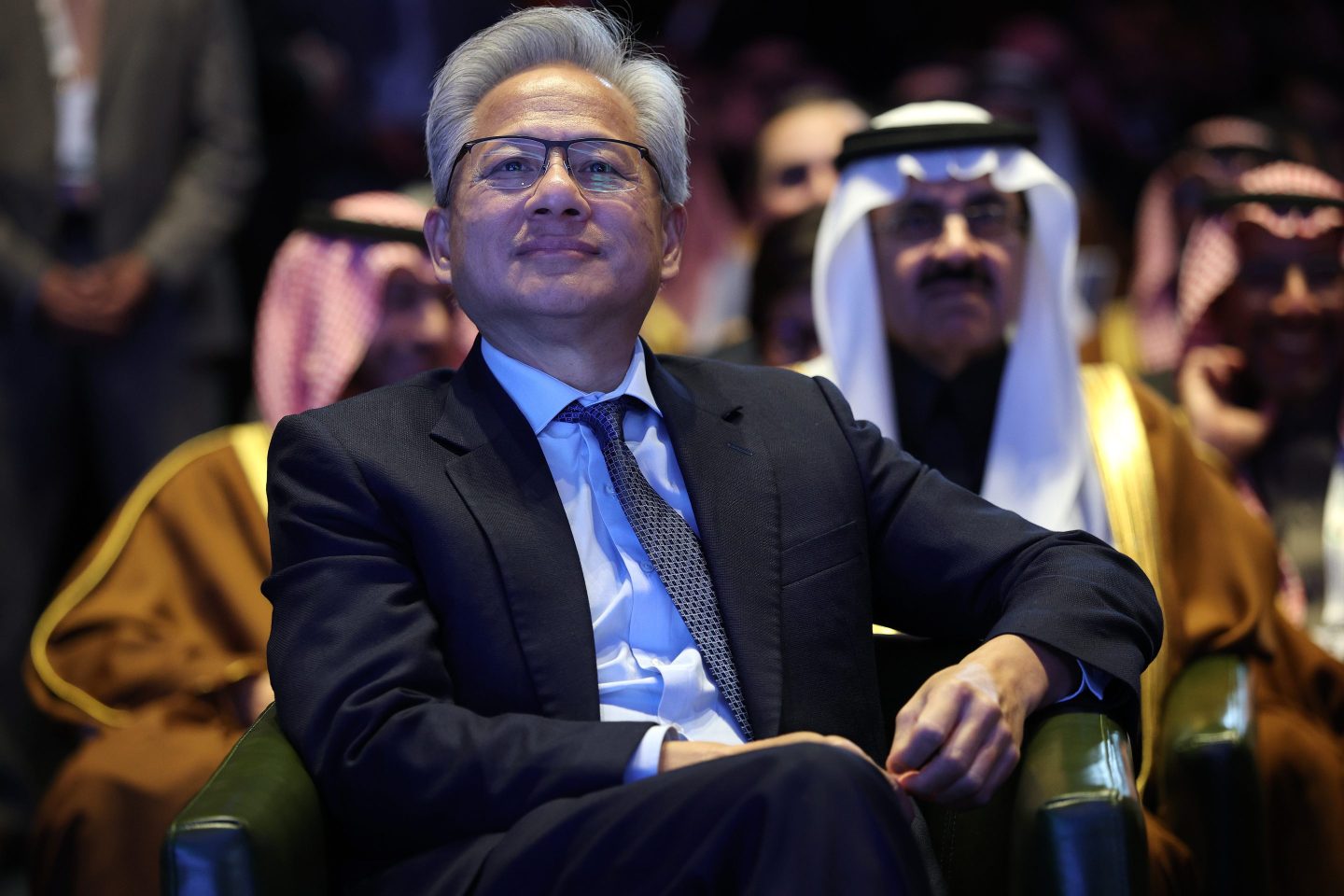 Nvidia CEO Jensen Huang at the U.S.-Saudi Investment Forum in Washington, DC.